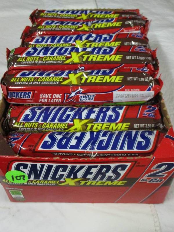lot 107 image: 29 King Size Snickers