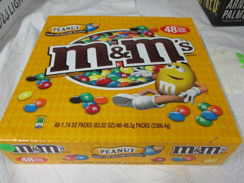 lot 98 image: Unopened Pack of 48 Bags of Peanut M&Ms