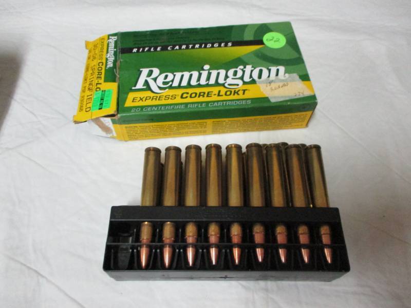 lot 22 image: 18 Rounds 30-06 1265 gr Remington