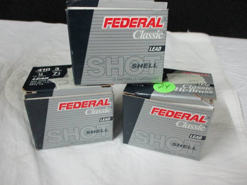 lot 24 image: 2 full 13 Rounds .410 3 7 12 Shot lead