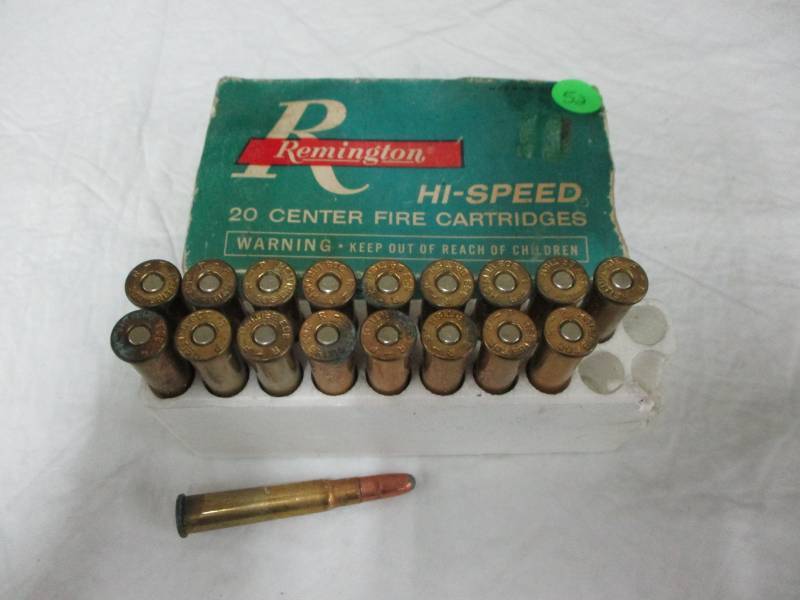 lot 52 image: 303 British shells R-P 18 rounds
