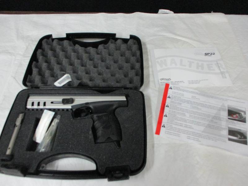 lot 6 image: Walther SP22m36 barrelCal 22 LR 6 Barrel 2 rail ser #KL007615