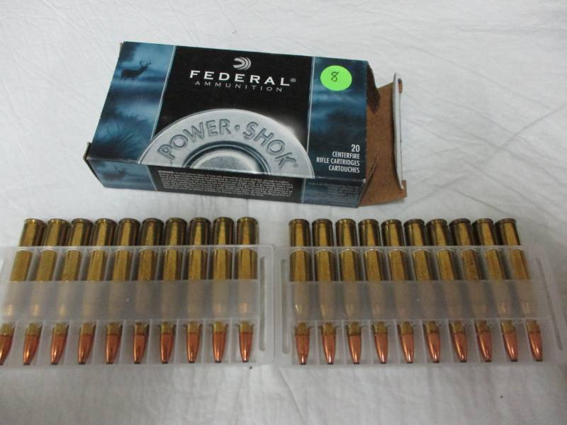 lot 8 image: Full Box 270 130 Grain Shells Federal