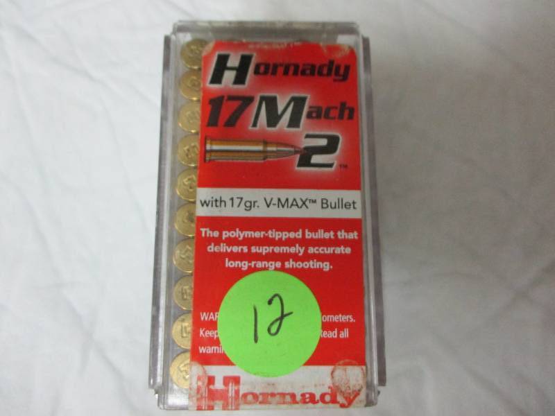 lot 12 image: 49 Rounds 17 m2 Hornady