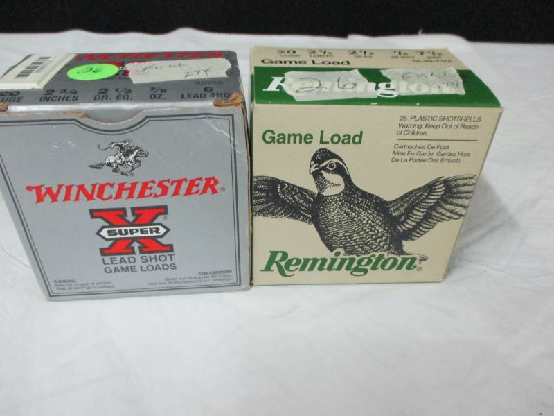lot 26 image: 2 full boxes of 12 ga 2 34 (1-7 12shot1-6 shot)