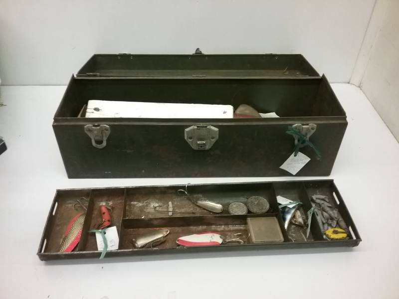lot 73 image: Tackle Box Plus Fishing Equipment