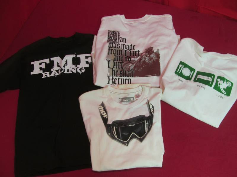 lot 13 image: Motocross t shirts