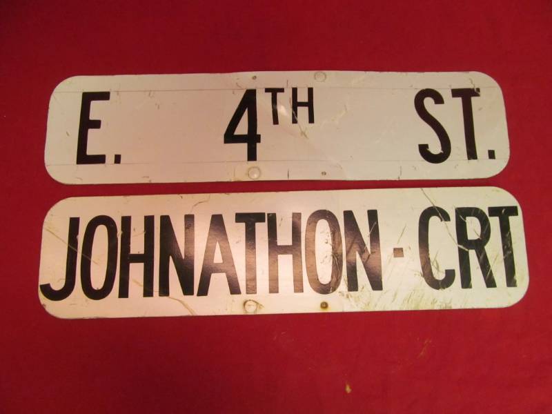 lot 109 image: street signs