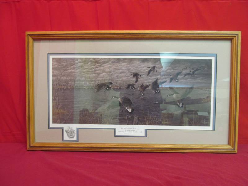 lot 118 image: Marsh Lake Ducks Unlimited print