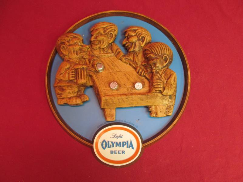 lot 203 image: Ole Olympia beer sign