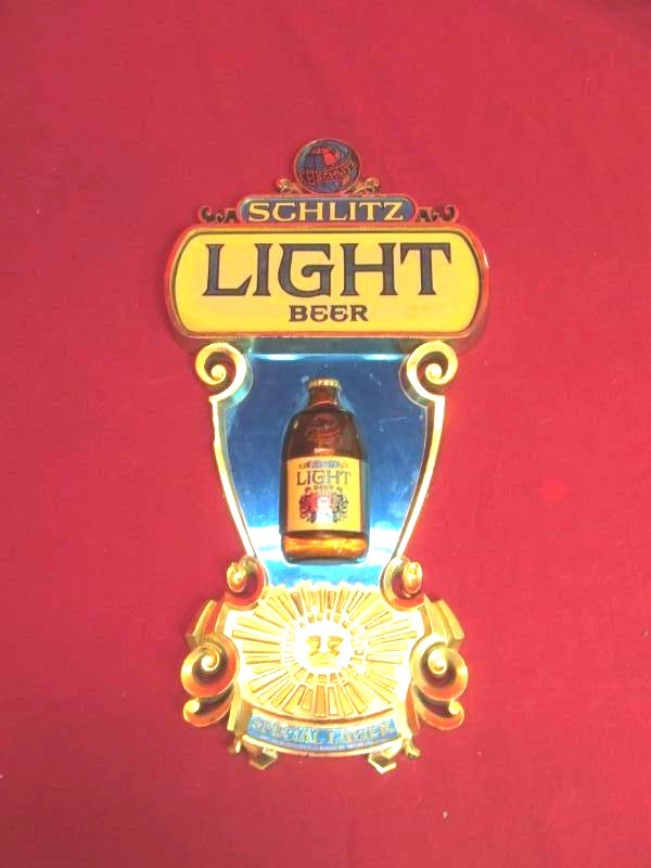 lot 207 image: Schlitz light beer sign
