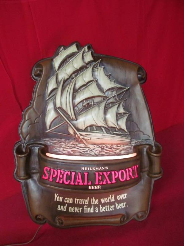 lot 209 image: Heileman special export lighted sign