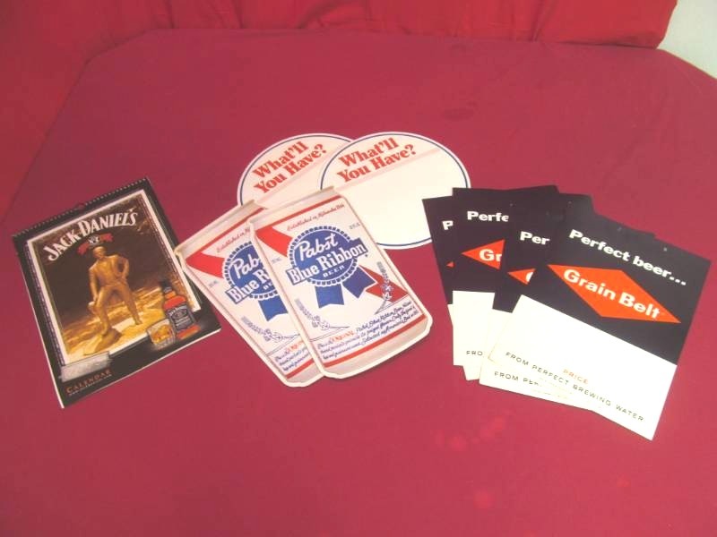 lot 242 image: beer advertising items