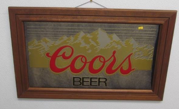 lot 126 image: Vintage Coors Beer Mirror