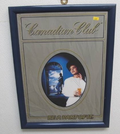 lot 144 image: Canadian Club mirror