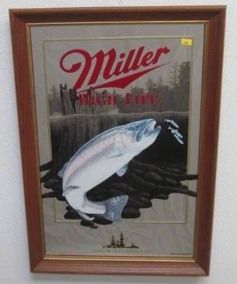 lot 148 image: 1992 wildlife series miller High Lite-Minnesota Rainbow trout