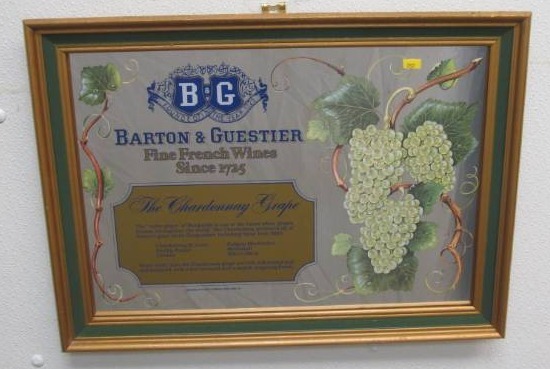 lot 150 image: vintage B&G Fine French Wine Mirror