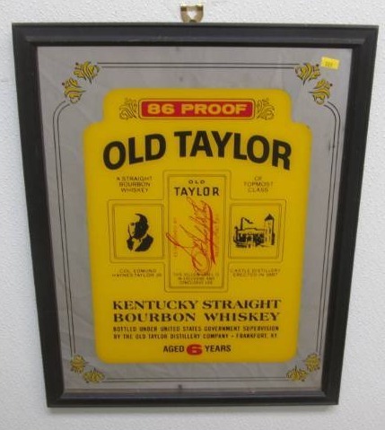 lot 161 image: Old Taylor Kentucky Bourbon Mirror