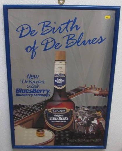lot 176 image: Vintage Dekuyper Blueberry Schnapps mirror