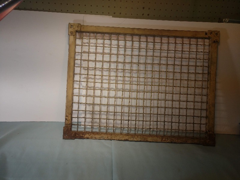 lot 18 image: Primitive Industrial Metal Mesh Grate