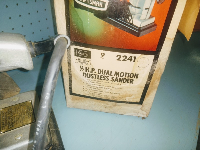 lot 102 image: Vintage Craftsman Commercial 12 HP Dual Motion Dustless Sander