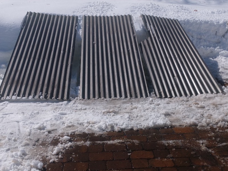lot 127 image: Corrugated Galvanized Steel Panels (3)