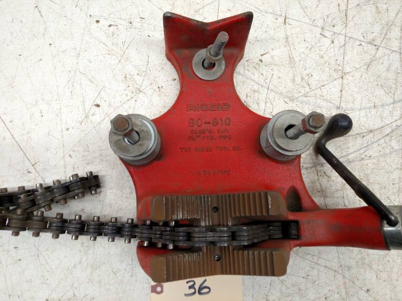 lot 36 image: Ridgid  BC-810 Pipe Vise...