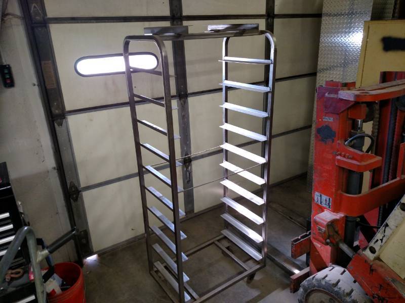lot 10 image: Stainless Steel Sheet Cart