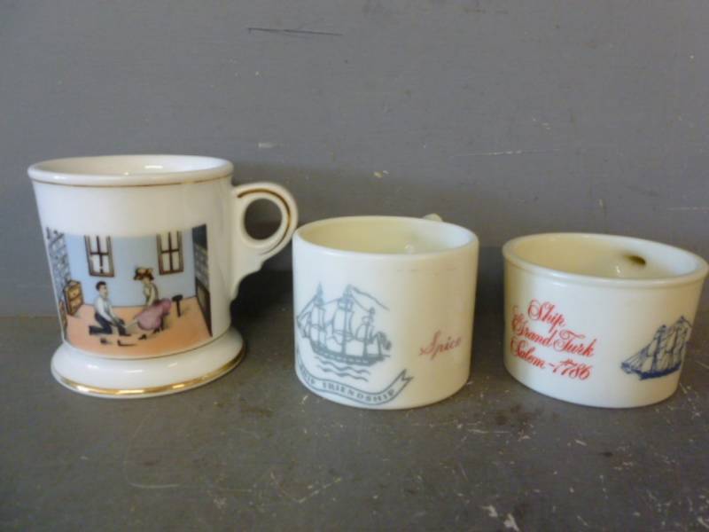 lot 31 image: Vintage Shaving Mugs