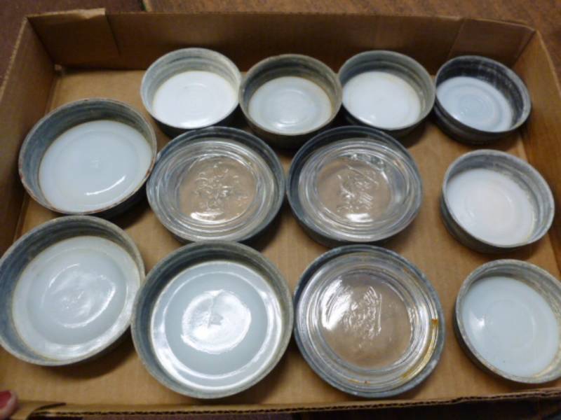 lot 110 image: Vintage Zinc Lids