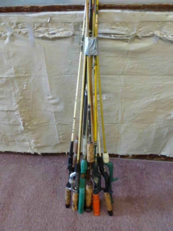lot 135 image: Vintage Fishing Rods