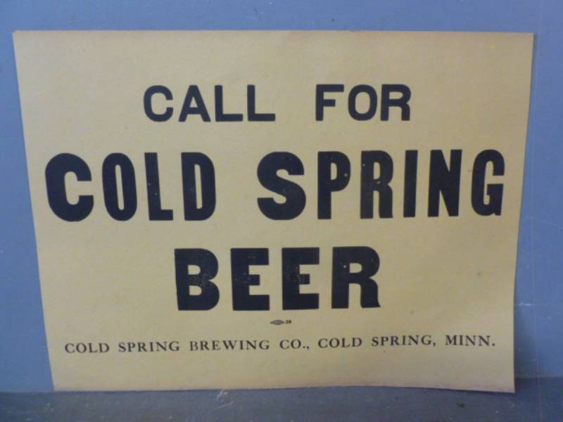 lot 267 image: Vintage Cold Spring Brewing Co