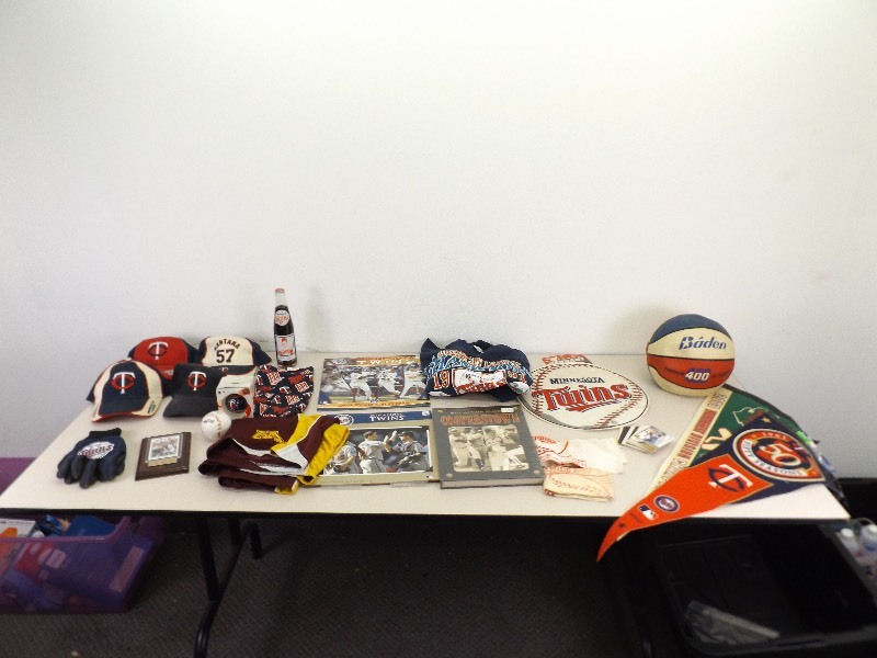 lot 26 image: Large Lot of Misc. Minnesota Sports etc. Memorabilia