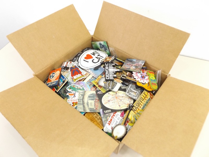 lot 27 image: Large Collection of NEW Refrigerator Magnets