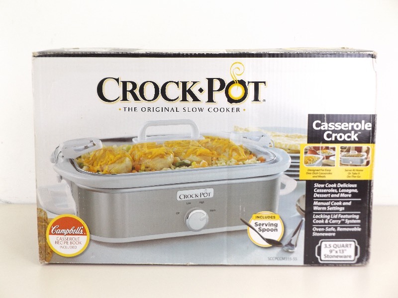 lot 52 image: New in Box 3.5 qt. Crock Pot Casserole Crock