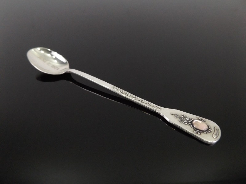 lot 48 image: Vintage .925 Sterling Silver October Souvenir Spoon