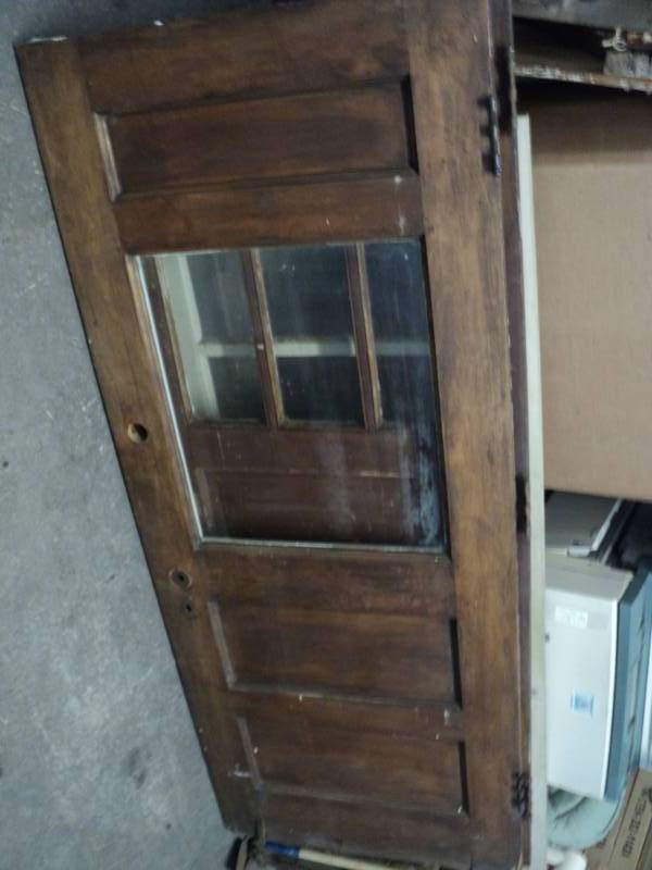 lot 2 image: 3 Vintage Wood Doors- All 32 x 80...