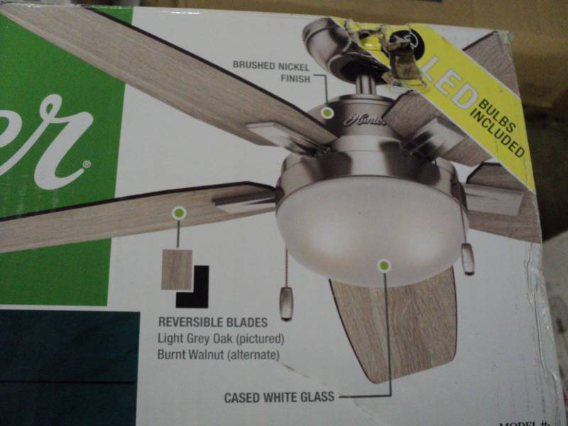 lot 20 image: Hunter 46 Antero Ceiling Fan with ...