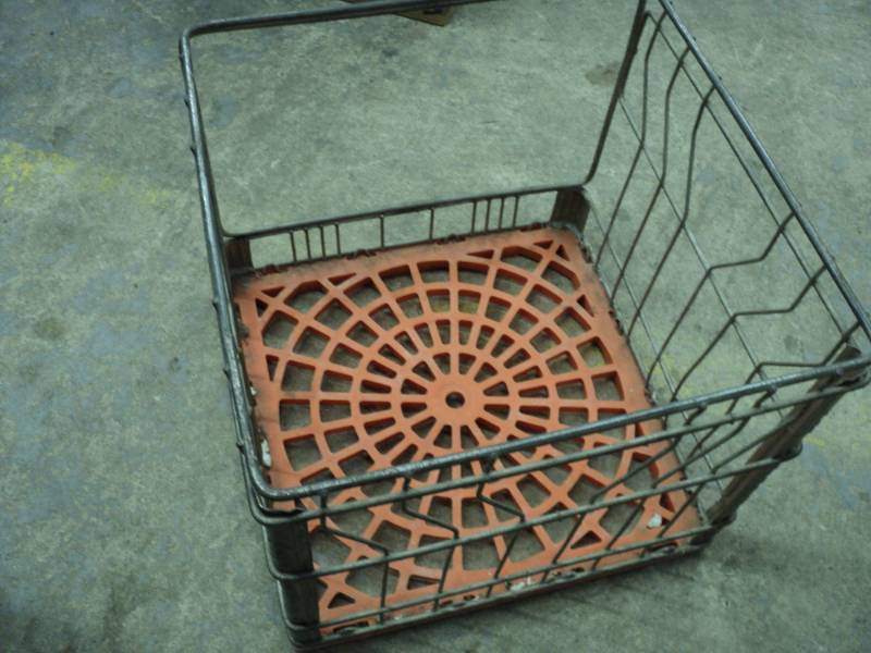 lot 54 image: Metal Milk Crate Scothc Magnetic T...