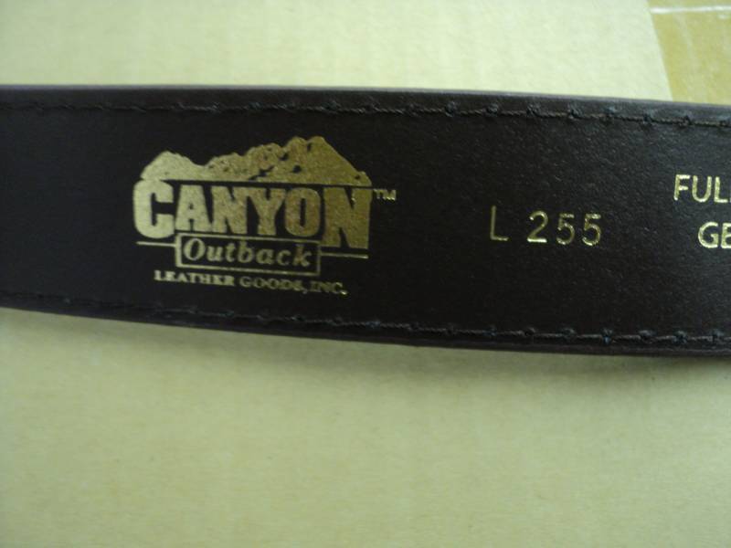 lot 58 image: 5 Canyon Outback Leather Belts new...