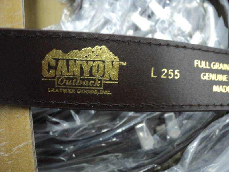 lot 61 image: 6  Canyon Outback Leather Belts ne...