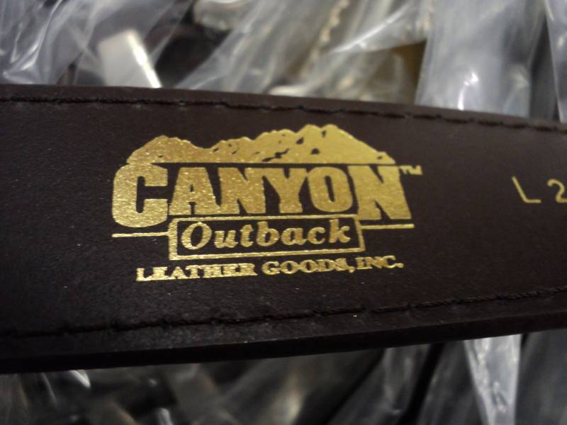 lot 62 image: 5  Canyon Outback Leather Belts ne...