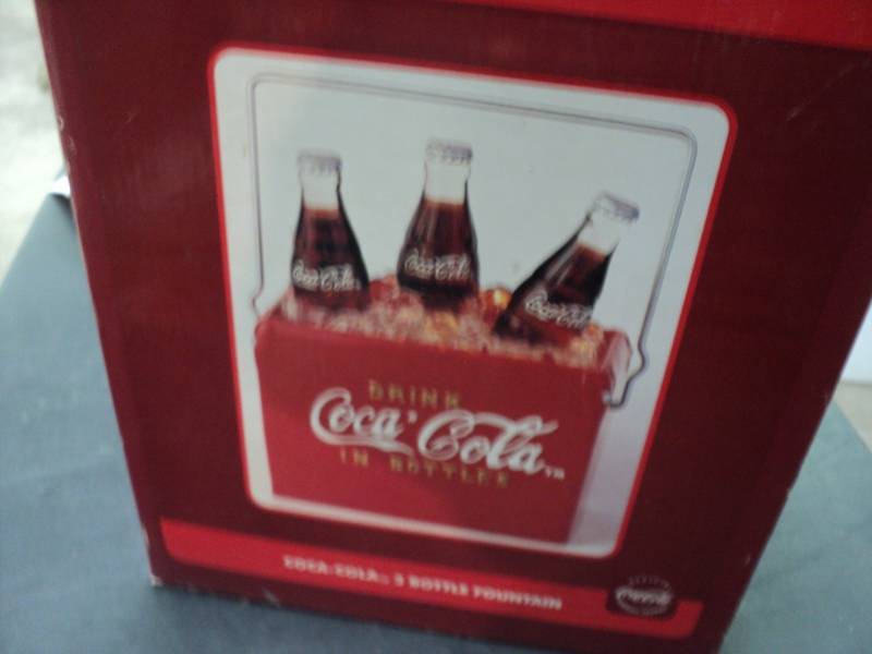 lot 105 image: Coca Cola 3 Bottle Fountain new in...