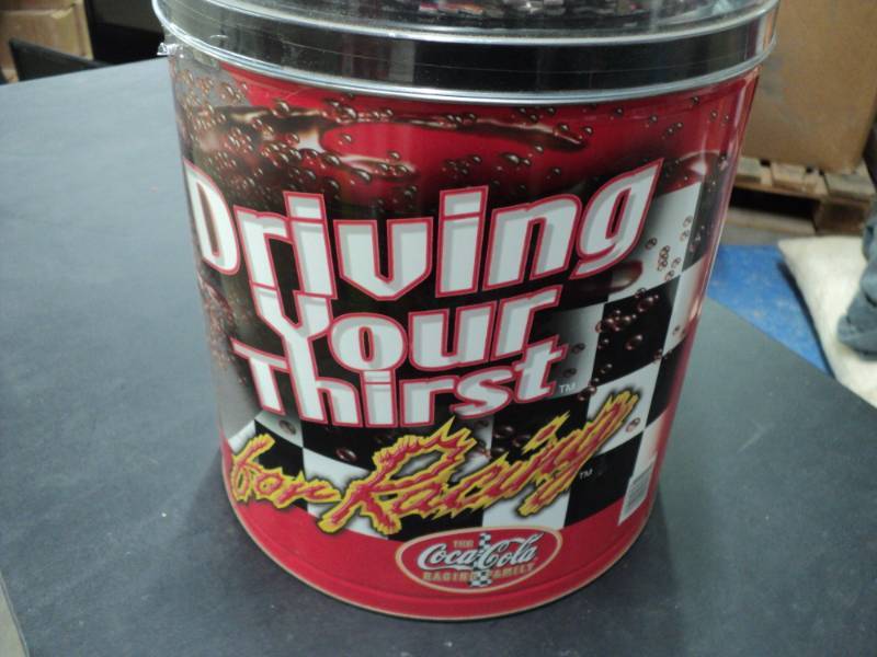 lot 116 image: Coca Cola Tin with Puzzle...