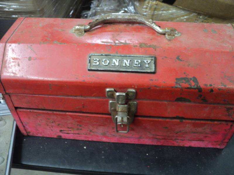 lot 145 image: Metal Tool Box with Tools and more...