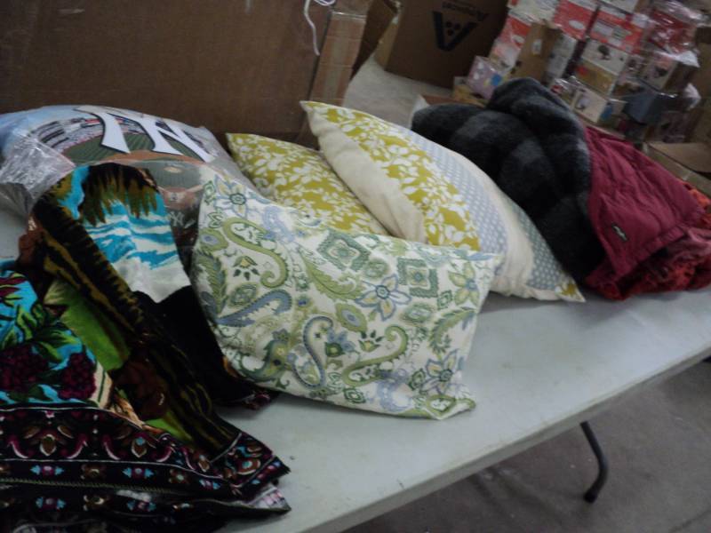 lot 188 image: Eddie Bauer Blanket, Pillows, Bedsp...