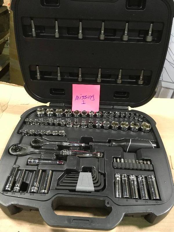 lot 8 image: Husky Mechanics Tool Set (92-Piece) MISSING 1 PC