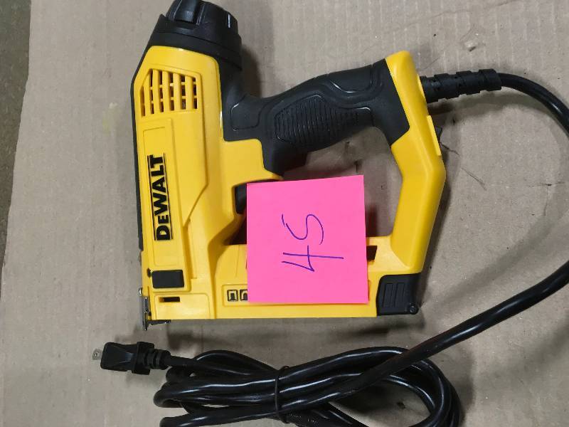 lot 45 image: DEWALT 5-in-1 Multi-Tacker and Brad Nailer in good condition