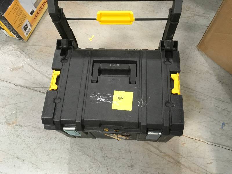 lot 71 image: DEWALT ToughSystem DS450 22 in. 17 Gal. Mobile Tool Box in like new condition
