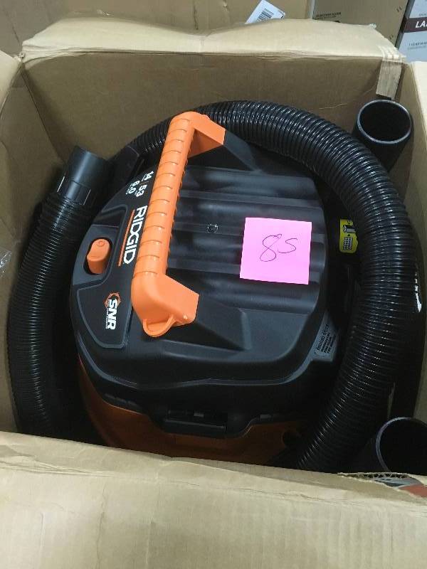 lot 85 image: RIDGID 14 Gal. 6.0-Peak HP Wet Dry Vac in very good condition